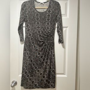 - Calvin Klein snakeskin dress brown, black and white, size 10